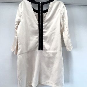 White/Black Midi dress